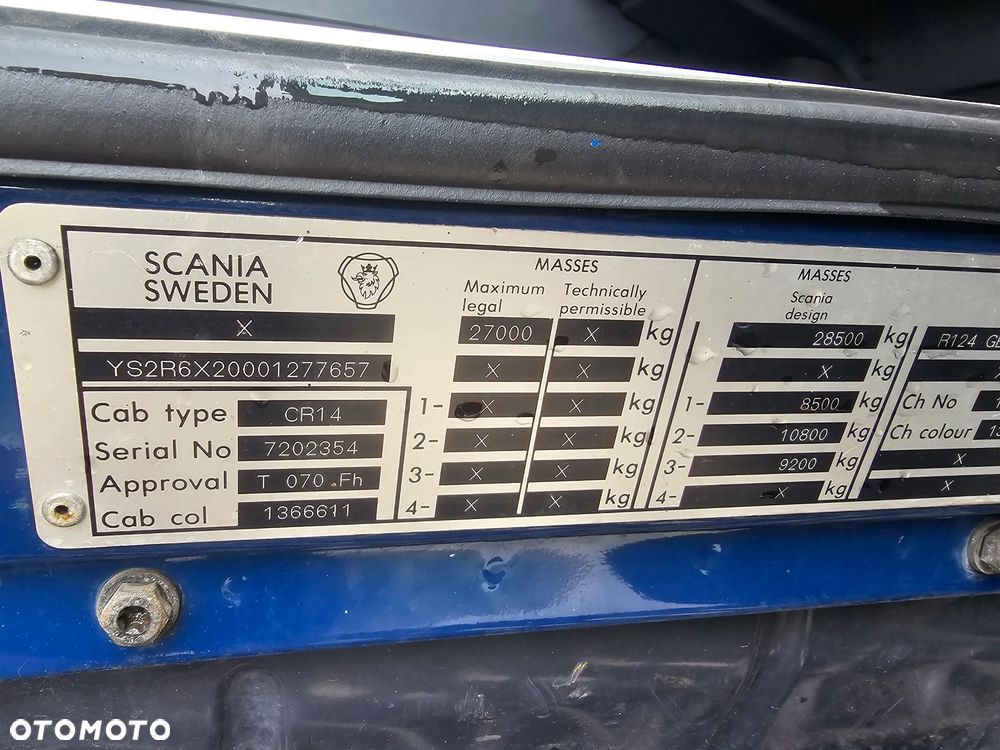 Scania R124 ,6X2 , 420 - 11