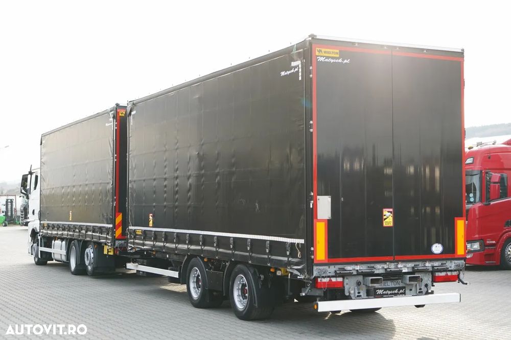 MAN TGX 26.480 / COMBINAȚIE TANDEM 120 M3 / TRAVERSE / MEGA / 6X2 / I-PARK COOL / PUNȚĂ RIDICATĂ / CĂPTUȘEALĂ CĂRUȚ / + REMORCĂ WIELTON / PUNȚI SAF - 4