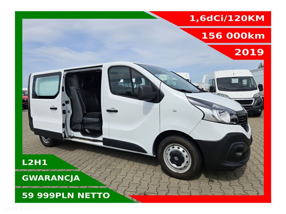 Renault Trafic Long *59999zł NETTO* Brygadówka 6 osób 1,6dCi/120KM - 1