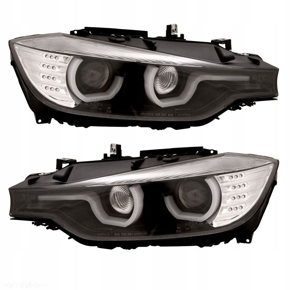 Reflektory Lampy kpl Ringi Angel Engel U Led DRL Neon Tuning Bmw 3 f30 f31 - 1
