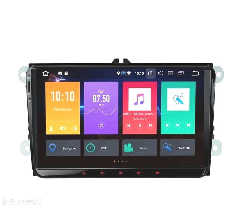 AUTO RADIO GPS ECRA TACTIL 9" VOLKSWAGEN VW PARA SKODA SEAT ANDROID 12 - 1