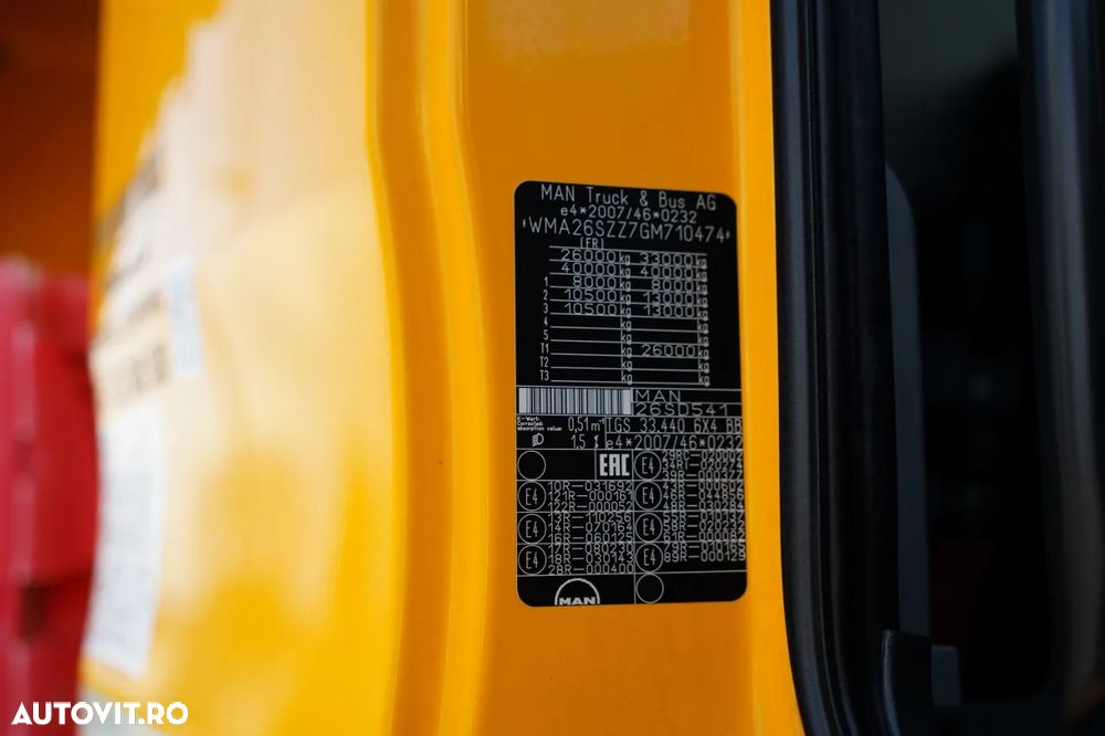 MAN TGS 33.440 / 6X4 / BASCULĂ 3 LATE / 2x REMORCĂ HIDRODOXICĂ / MEILLER KIPPER / MANUALĂ - 39