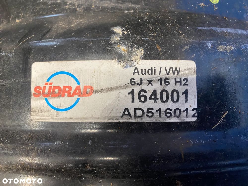 KOŁA KOŁO FELGA STALOWE 6J 16" 5X112; 57,1mm ET50 KOMPLET ; KOŁPAKI OE AD516012 SKODA FABIA SUPERB YETI OCTAVIA SEAT VW AUDI ITP. - 11