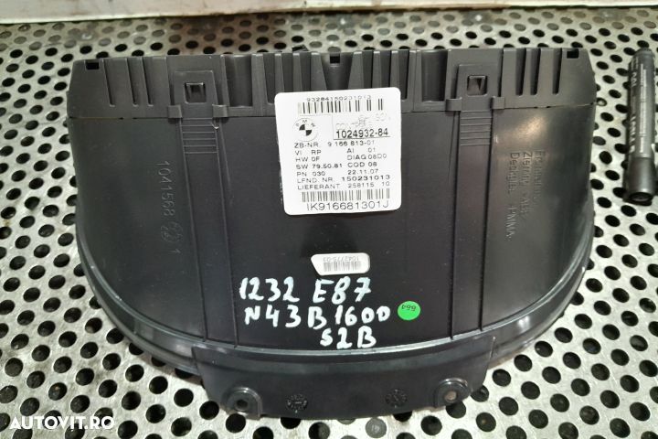 Ceasuri bord 9166813 9166813 BMW Seria 1 E81/E82/E87/E88 [facelift] [ - 2