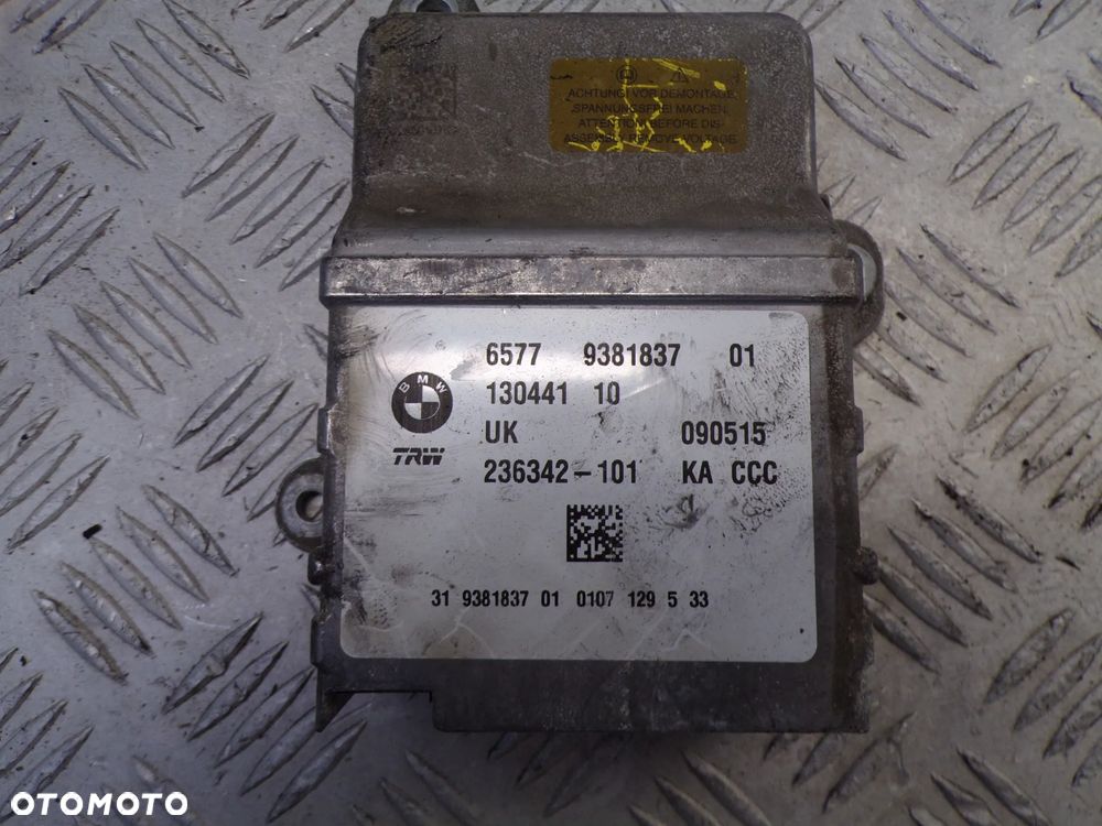 MODUŁ PODUSZEK POWIETRZNYCH SENSOR AIRBAG BMW F45 F46 9381837 - 2