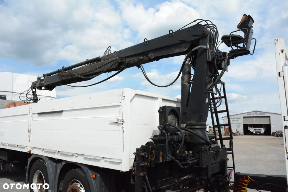 MAN TGA 410 + przyczepa / 2002r / HDS HIAB / Podnoszona oś BPW - 15