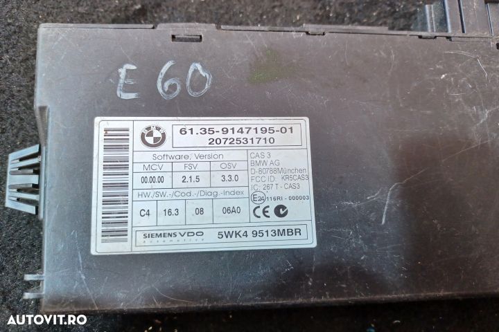 Modul confort 9147195 9147195-01 9147195 9147195-01 BMW Seria 5 E60/E - 3