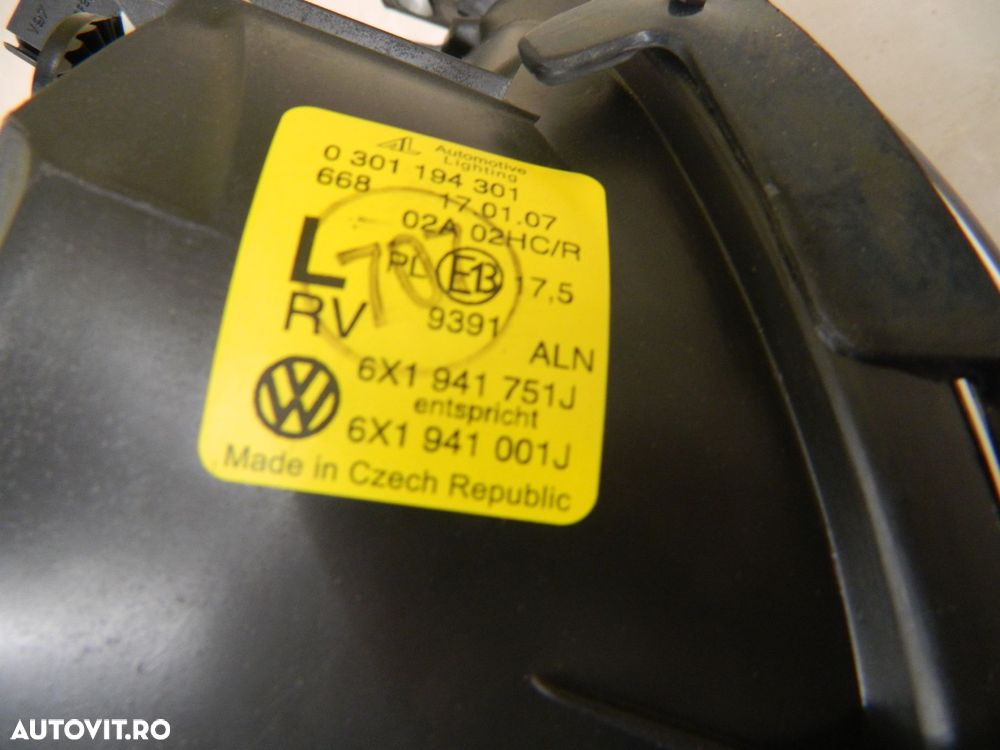 Far stanga VW lupo Halogen, 1998, 1999, 2000, 2001, 2002, 2003, 2004, 2005. - 5