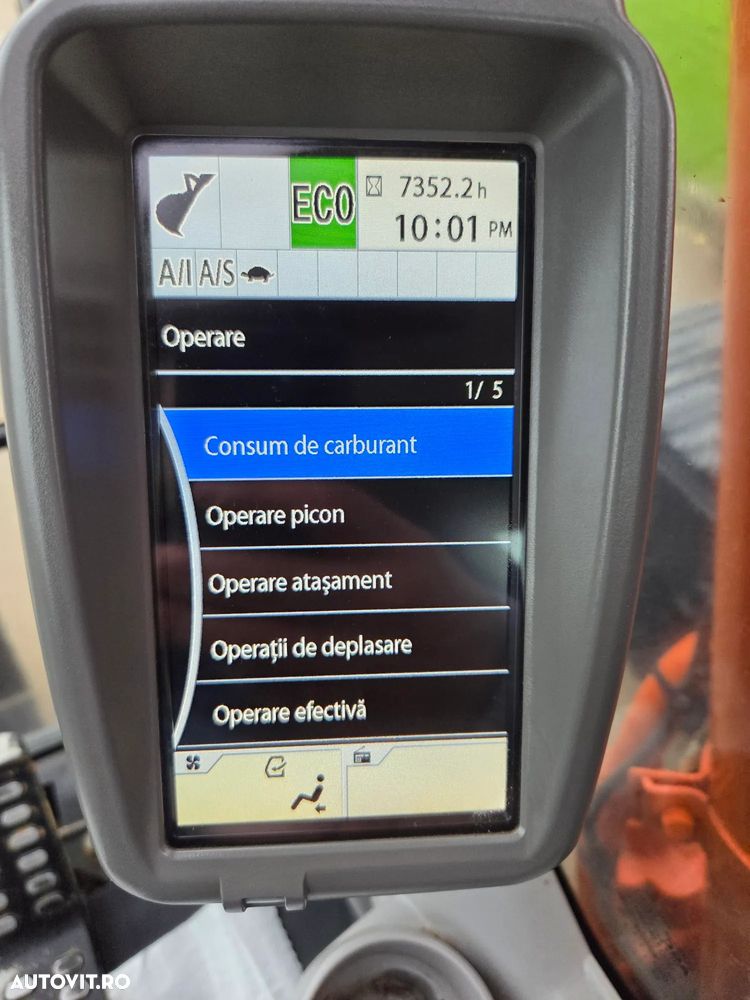 Hitachi BRATE LUNGI la 22m, cupa 1mc, 39 tone, HITACH ZX350LC-6, 2019, 7.452h, Consum mediu 21l/h, camera spate si laterale, Inst hydr pe brate, Cupa taluz, Lant 80% ok, Contragreutate, 284CP, posibilitate leasing, STARE FOARTE BUNA-PROMOTIE 179.900 EUR+Tva - 10