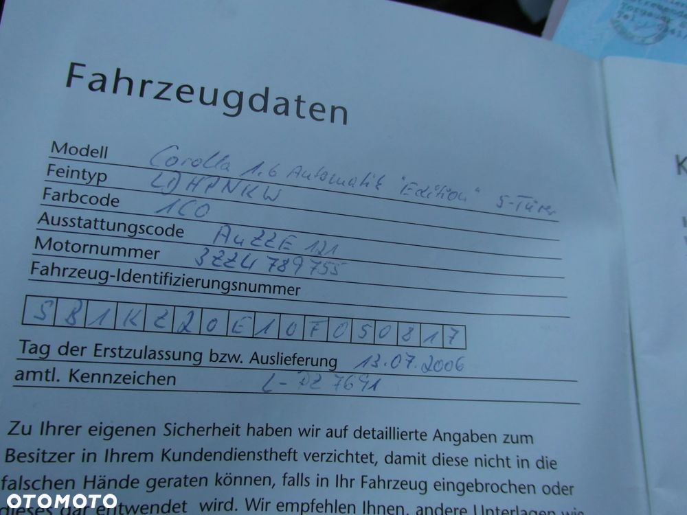 Toyota Corolla 1.6 VVT-i Automatik Edition - 37