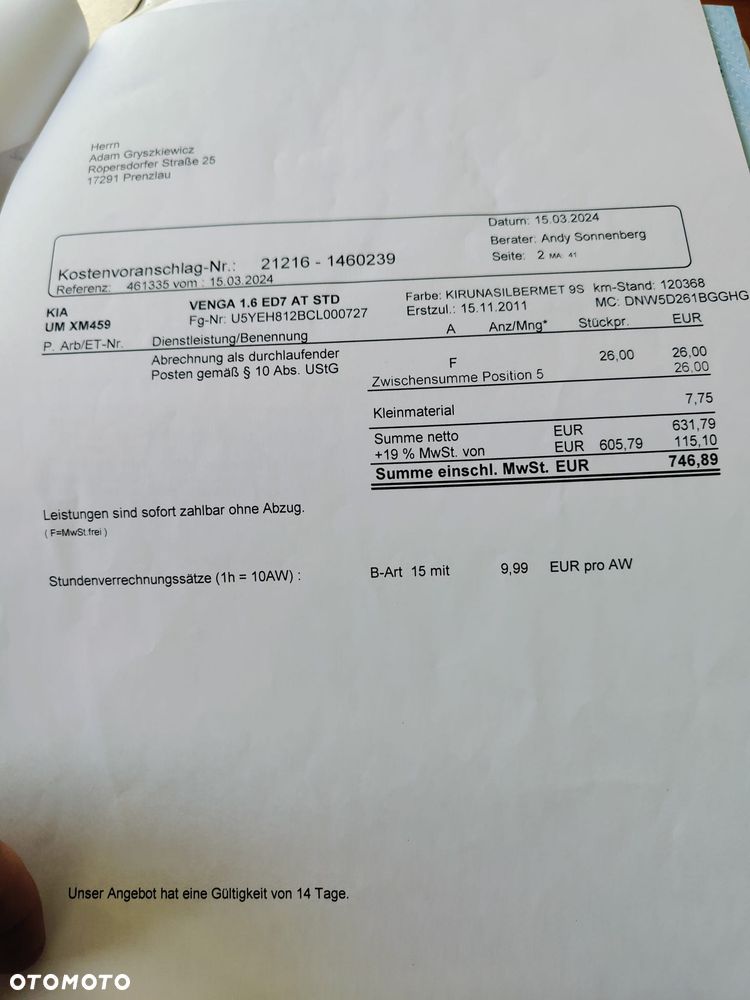 Kia Venga 1.6 CVVT Automatik Dream-Team Edition - 25