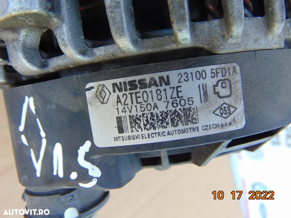 Alternator Nissan Micra 1.5 euro 6 nv200 datsun renault 1.5 clio 4 kangoo captur kadjar - 2