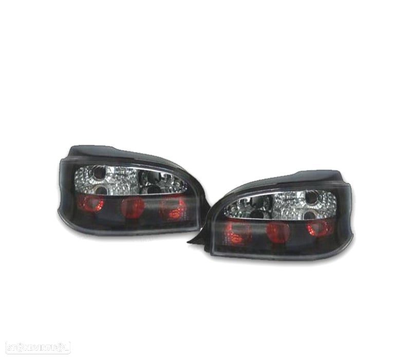 FAROLINS TRASEIROS PARA CITROEN SAXO 96-04 FUNDO PRETO - 1