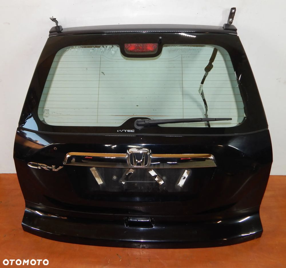 Klapa pokrywa bagażnika Honda CRV CR-V III 06-12 czarna B92P Łuków części - 3