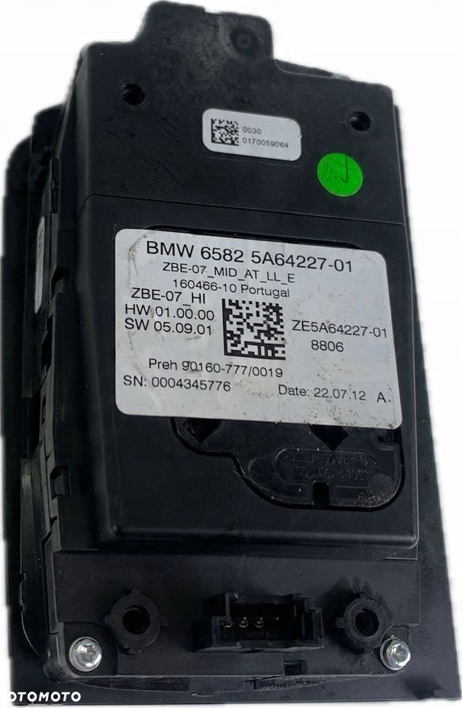 BMW X7 IDRIVE PANEL STEROWANIA KONTROLER 5A64227 22.07.12 - 12