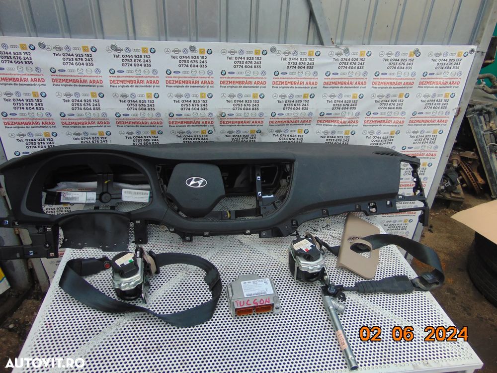 Plansa Bord hyundai Tucson 2015-2018 airbag sofer pasager modul airbag-uri - 2