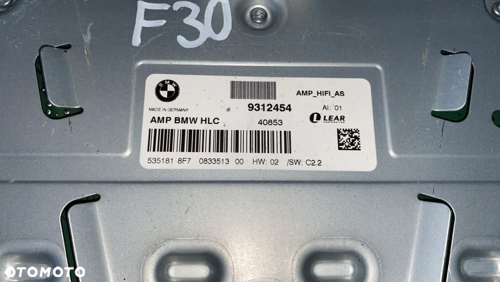 BMW F30 MODUŁ WZMACNIACZ HIFI 9312454 - 4