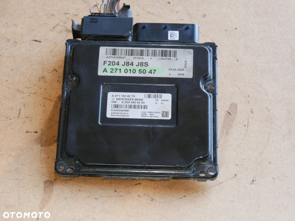 KOMPUTER STEROWNIK SILNIKA MERCEDES C-KLASA 1.8B 09' 271910 A0044469440 A2711504279 - 1