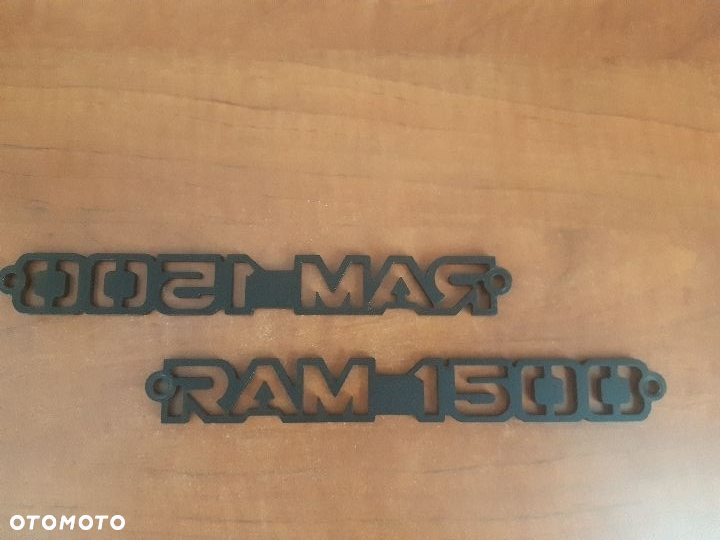 EMBLEMAT metalowy RAM 1500 do nitowania czarny - 2