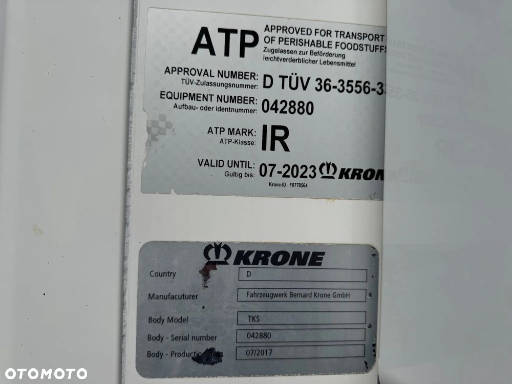 Krone Chłodnia . Thermo King SLXi 400, SAF, Ściana 7 cm - 37