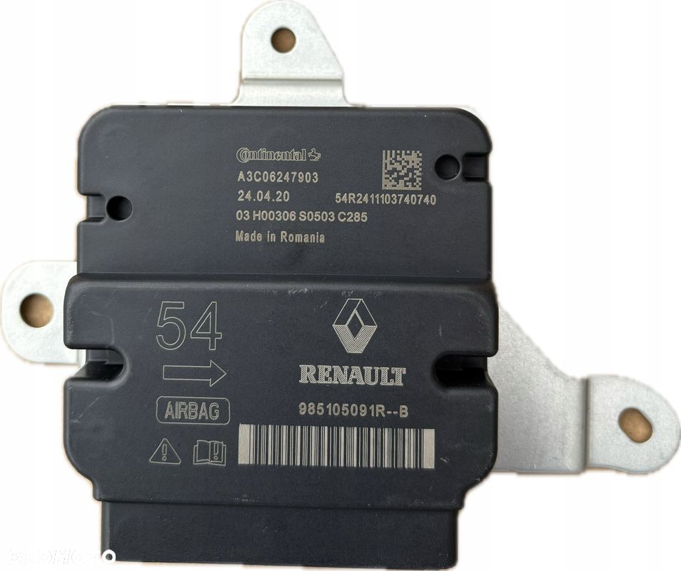 MASTER 4 MOVANO NV400 2.3 18- MODUŁ Poduszki Powietrznej Sensor Airbag Nowy - 4