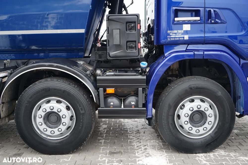 MAN G 490 / 8x4 / BASCULATOR SPATE / CLAPETĂ HIDRAULICĂ / CORTINĂ AUTOMATĂ / MANUALĂ / EURO 6 - 22