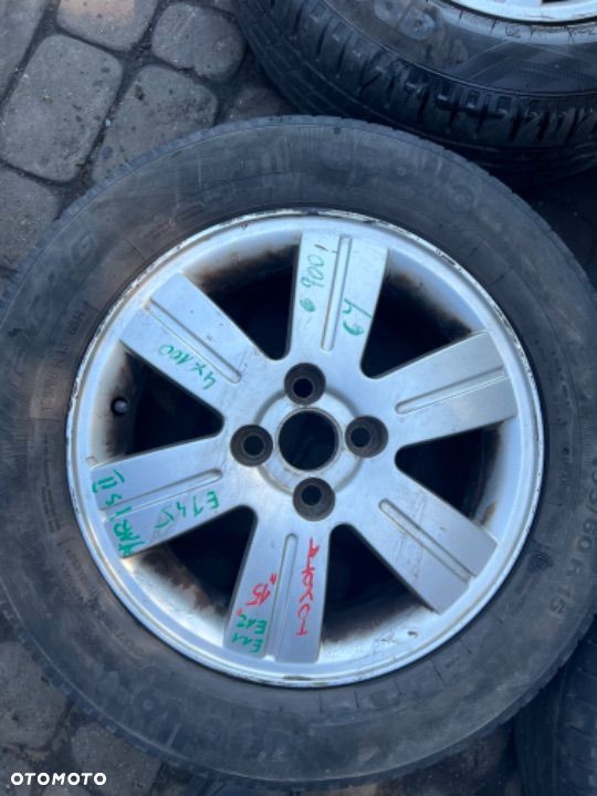 KOMPLET KOŁ ALUMINIOWYCH Z OPONAMI KOŁA TOYOTA COROLLA E11 E12 YARIS II 15 ET45 4x100 195/60 R15 - 3