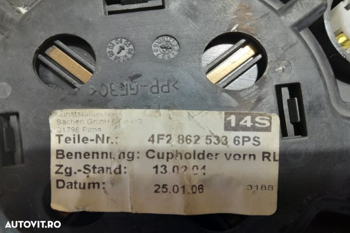 Suport pahare fata 4f2862533 4f2862533 Audi A6 4F/C6 [2004 - 2008] Se - 4