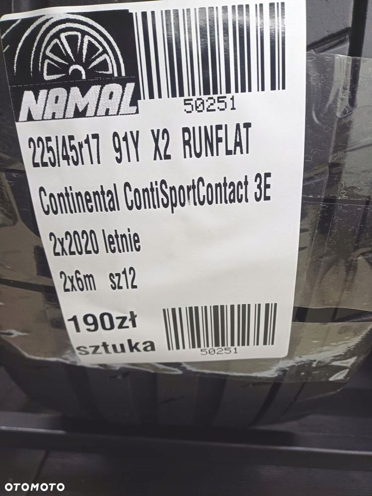 225/45R17 continental 2020 opony letnie 6mm 50251 - 9
