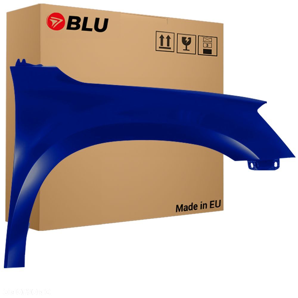 BLU Błotnik Skoda Yeti 5L LIFT LF5A prawy niebieski 2013-2017 przód PacificBlau