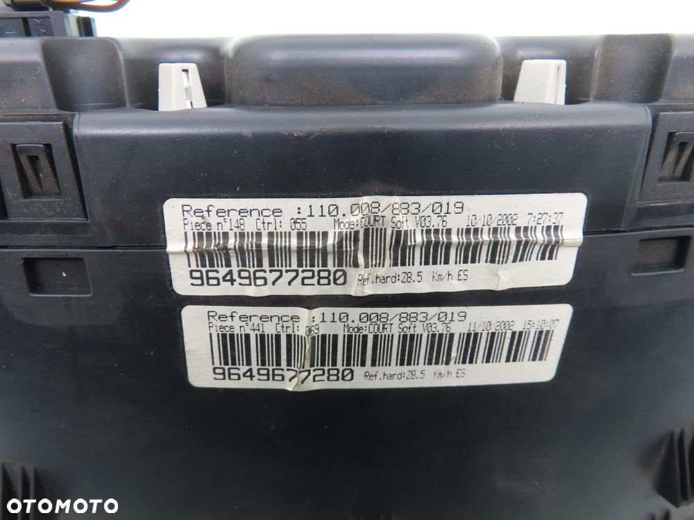 LICZNIK PEUGEOT 607 3.0 9649677280 - 4