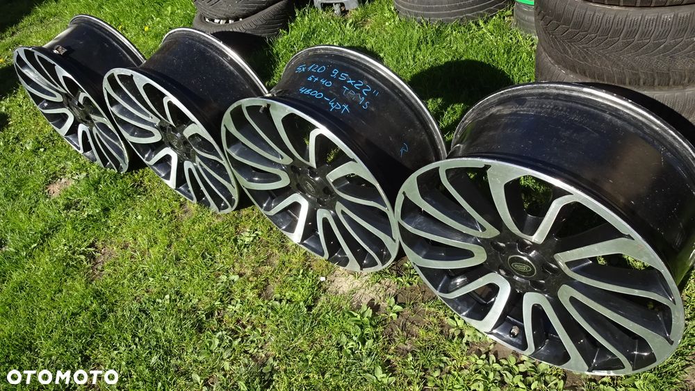 Felgi 22'' 5x120 Land Rover ET40 TPMS alufelgi 9,5Jx22 - 13