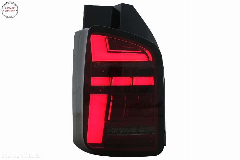 Stopuri Full LED VW Transporter V T5 Facelift (2010-2015) Rosu Fumuriu- livrare gratuita - 8