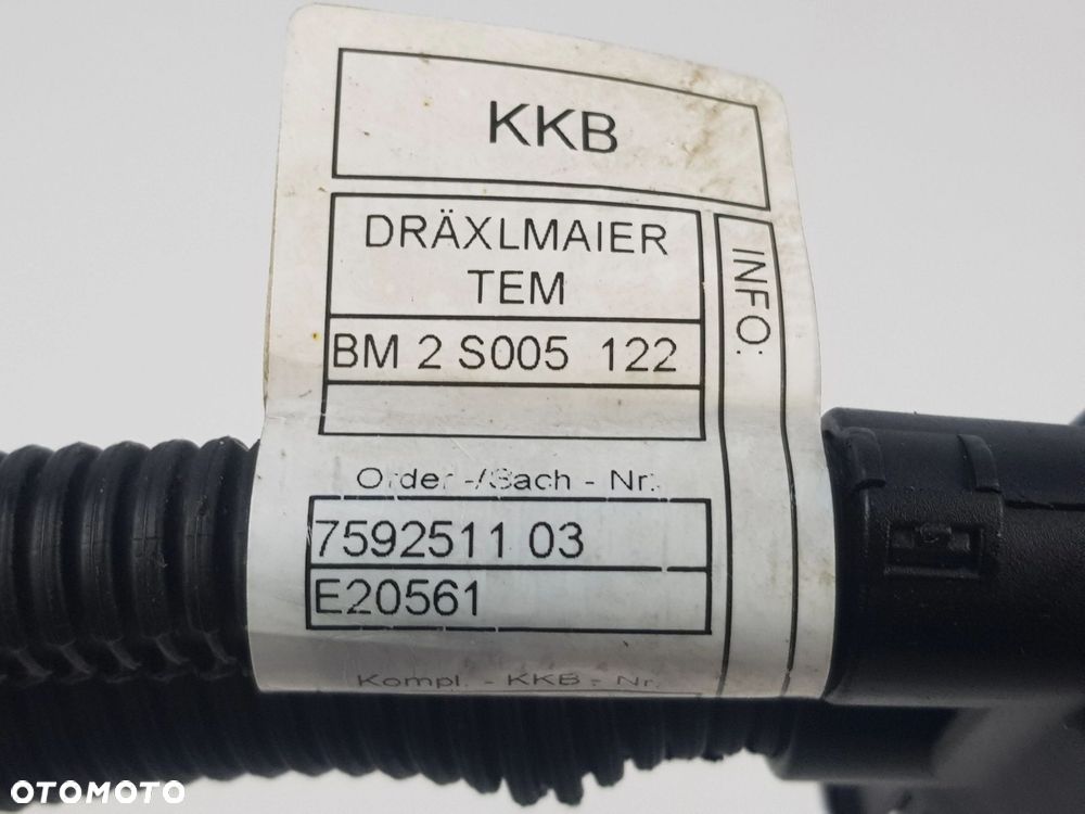 Wiązka Instalacja silnika BMW X5 F15 X6 F16 X3 F25 N55 3.0i 7592511 - 7