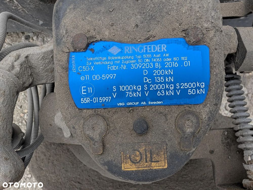 ZACZEP SPRZĘG KOMPLETNY Z BELKĄ RINGFEDER 5055 309203 - 3