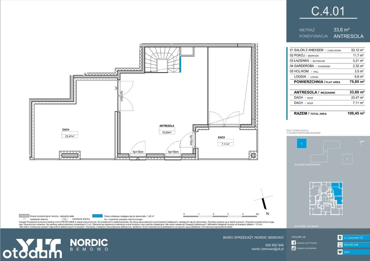 3-pokojowe mieszkanie 109m2 + loggia Bezpośrednio - Pełny obrazek: 3/10