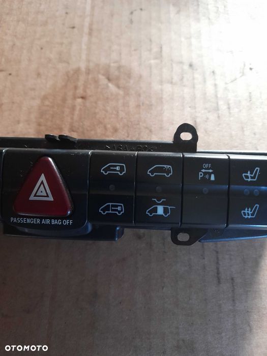 panel przyciski włącznik awaryjnych fotele mercedes vito w639 viano - 3