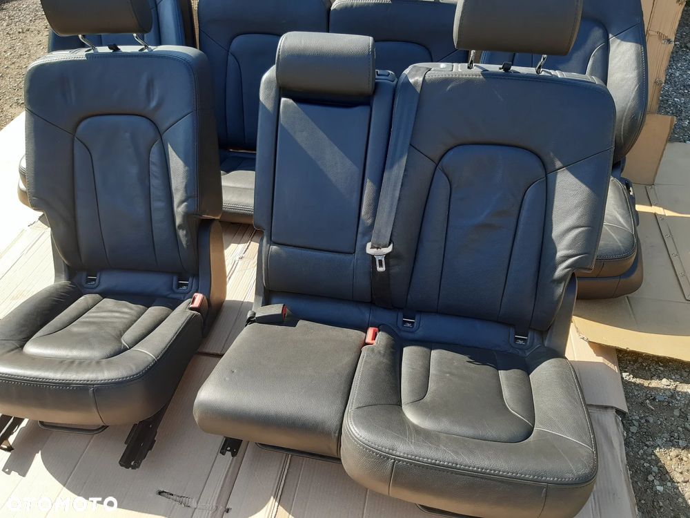 AUDI Q7 4L FOTELE KOMPLET 7 OSÓB CZARNA SKÓRA - 10