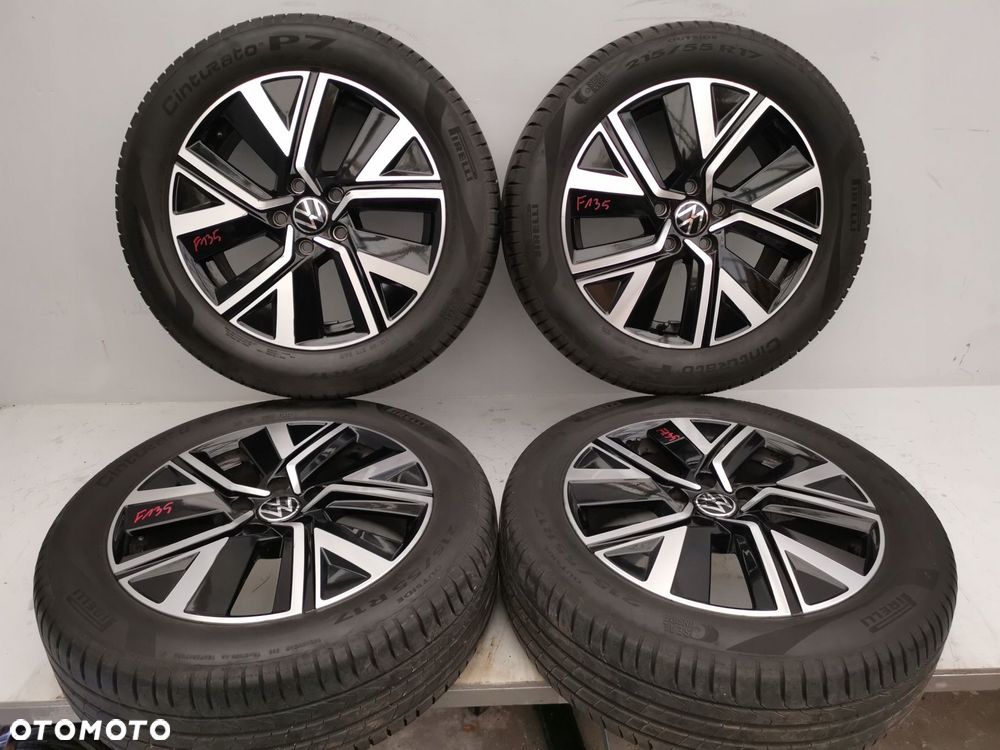 VOLKSWAGEN TOURAN VW KOLA FELGI ALUFELGI OPONY LATO 215/55R17 - 1