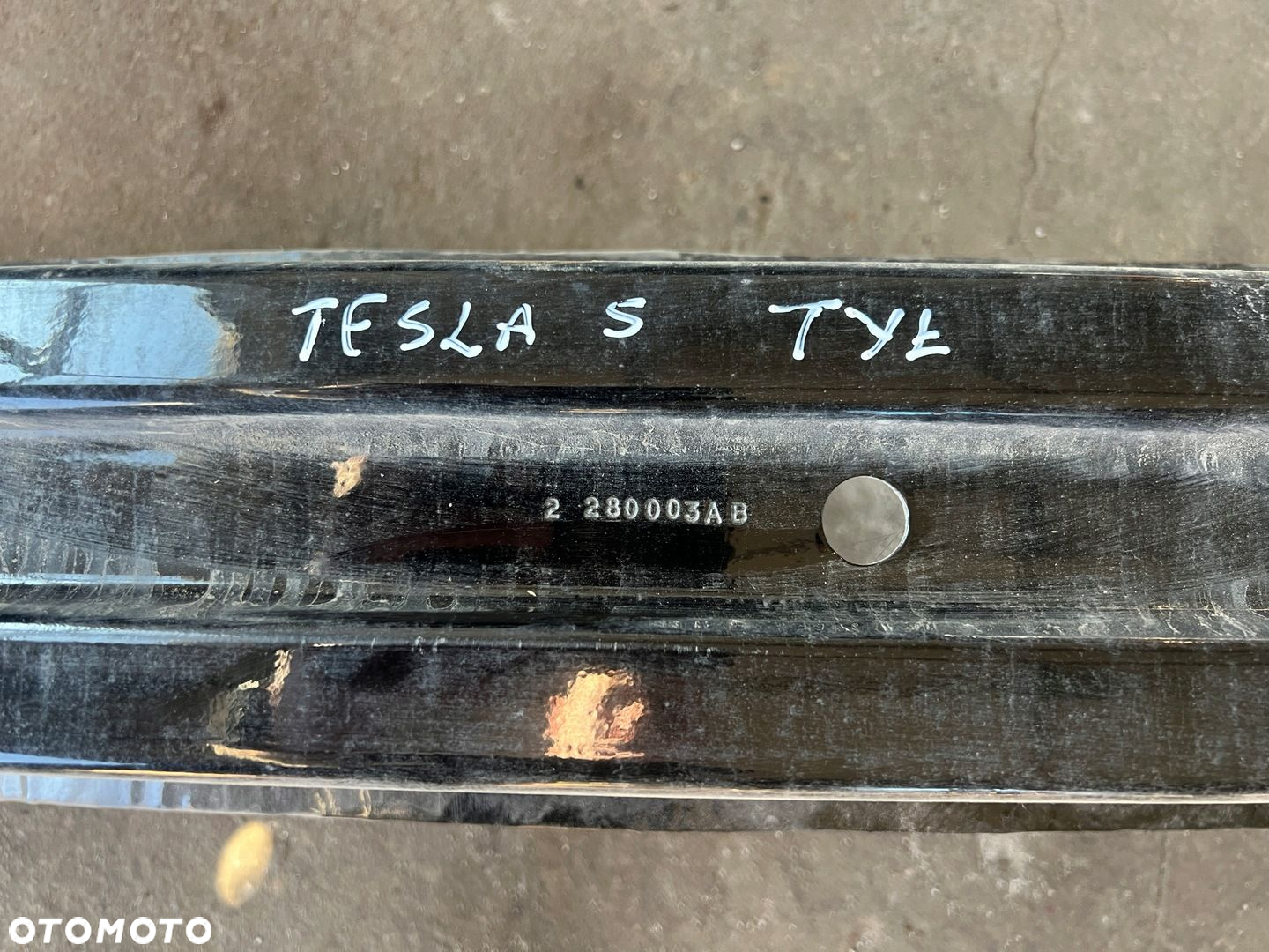 TESLA S LIFT 16-19 BELKA WZMOCNIENIE ZDERZAKA TYLNEGO TYŁ - 3