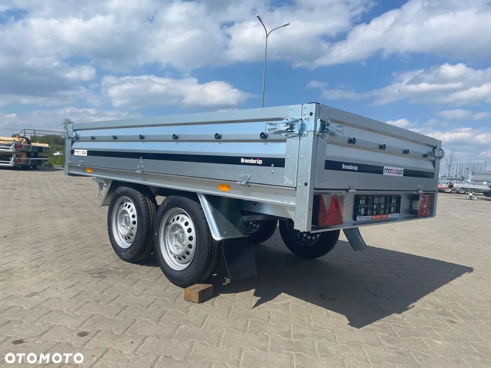 Brenderup Dostawa przyczepa platforma 2-osiowa 250x142x35cm DMC750kg koła pod spodem - 10