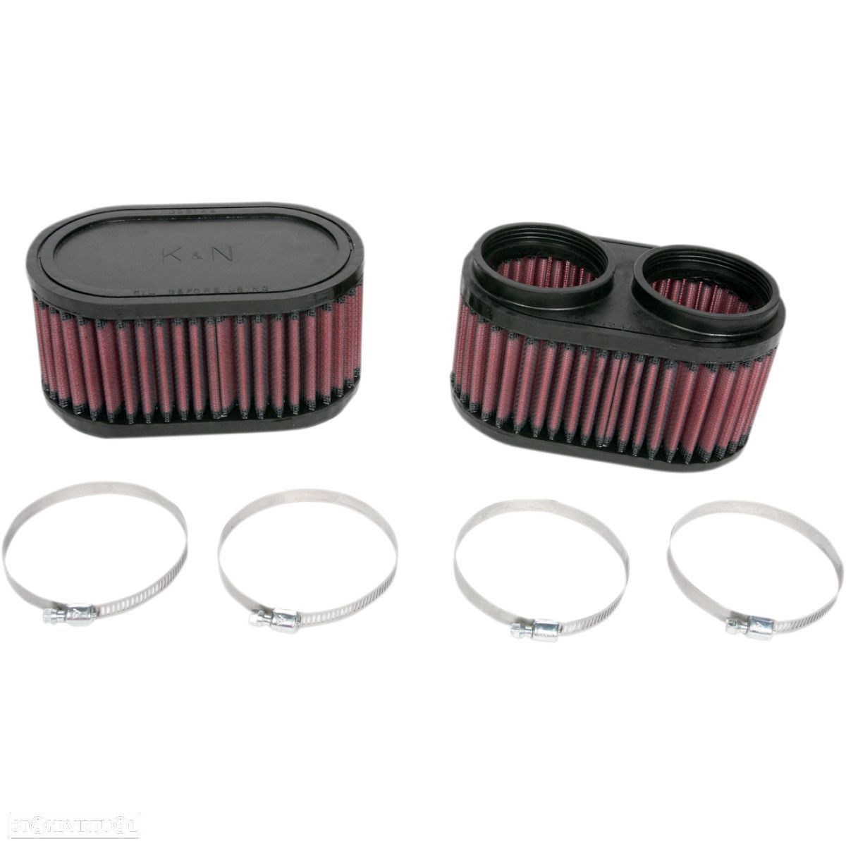 filtro de ar desportivo k&n universal (conj2) reta oval suzuki ru-2922 - 1