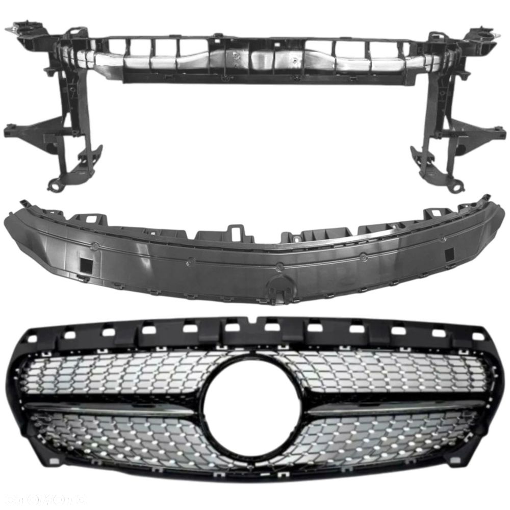 PAS PRZEDNI WZMOCNIENIE WSPORNIK ZDERZAKA GRILL ATRAPA MERCEDES W117 C117 - 1