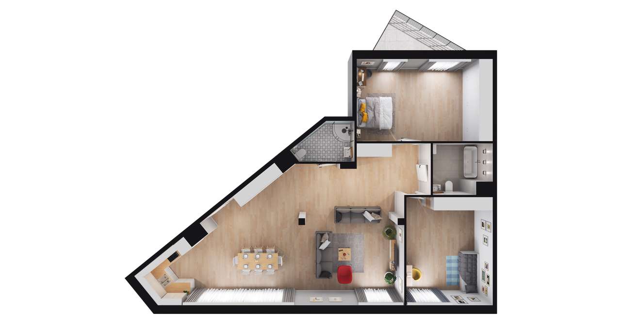3-pokojowe mieszkanie 115m2 + balkon Bez Prowizji - Pełny obrazek: 3/12