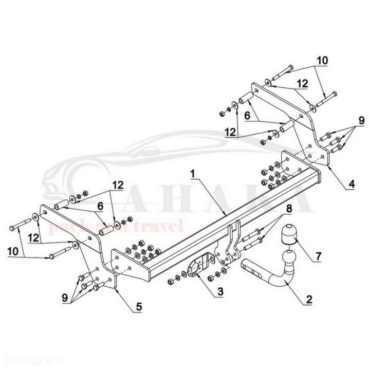 Hak Holowniczy Odkręcany Do Dacia Sandero Stepway 2013-2016 - 4