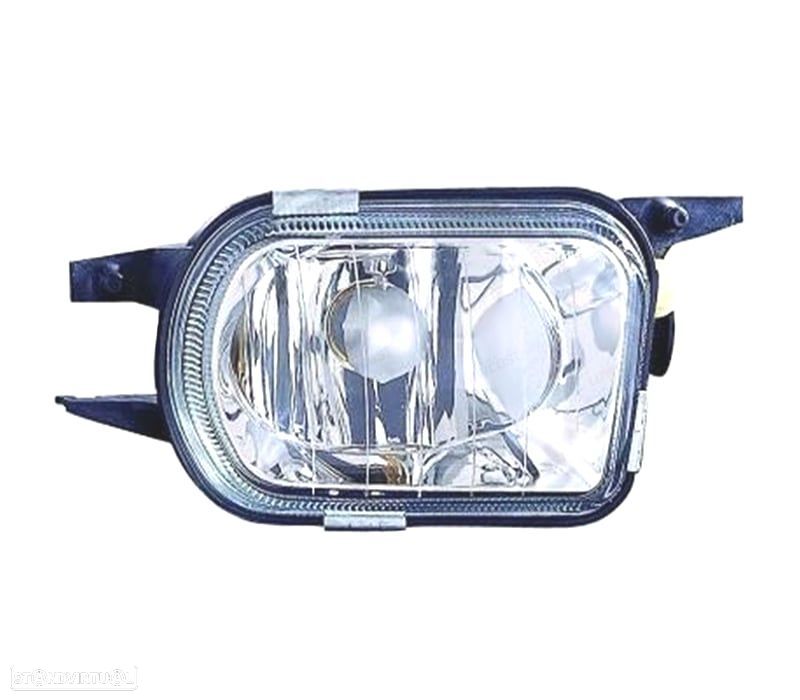 FAROL NEVOEIRO DIREITO PARA MERCEDES C W203 00-02 SLK 00-04 CROMADO VIDRO LISO - 1