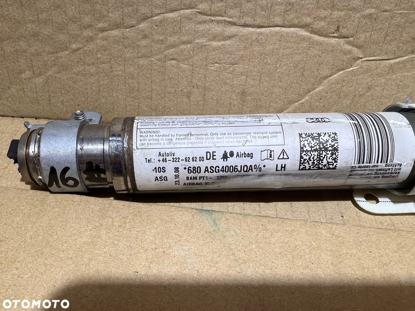 AUDI A4 B8 KURTYNA POWIETRZNA LEWA 8K0880741D - 2