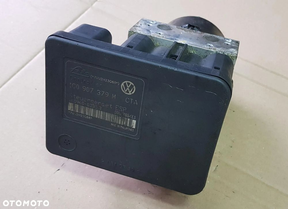 STEROWNIK ABS 1C0907379M POMPA 1J0614517J VW AUDI SEAT SKODA - 1