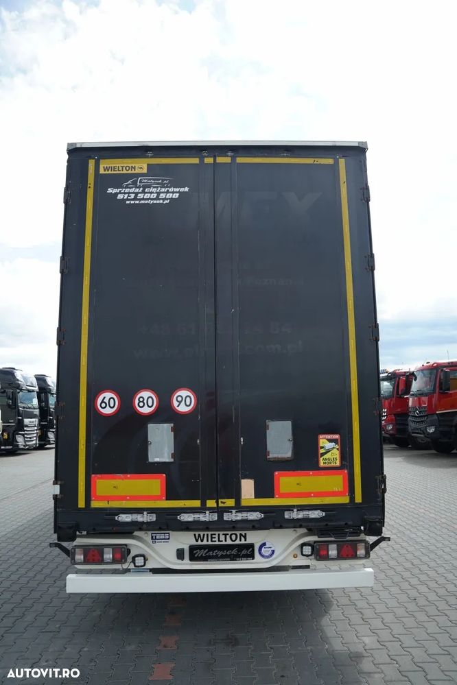 Wielton CORTINĂ  / MEGA / PLATFORMĂ JOSĂ / ACOPERIȘ RIDICAT / AXĂ RIDICATĂ / - 12