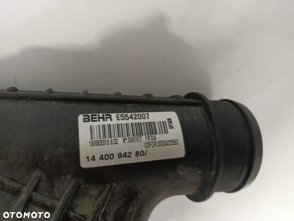 CHŁODNICA INTERCOOLER SCUDO II EXPERT JUMPY PROACE 2,0 OD 07-16 E5542007 - 2